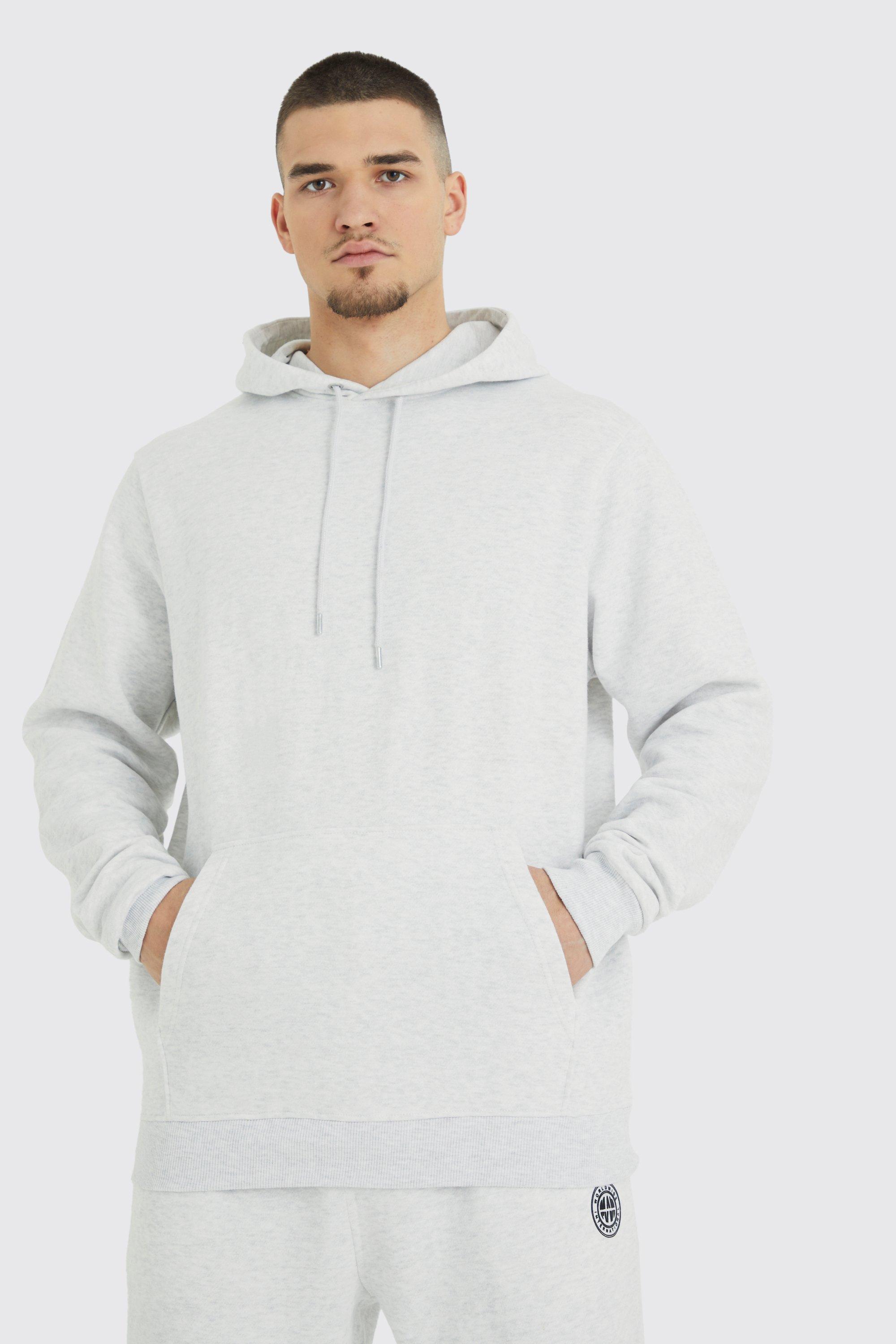 Plus Size MAN Script Hoodie boohoo